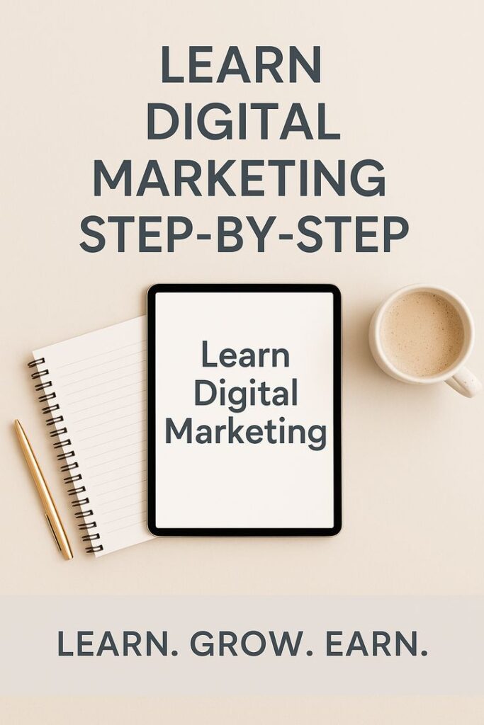 Step-by-step guide to learning digital marketing